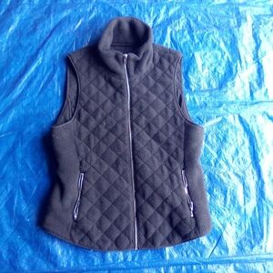 Abercrombie And Fintch Black Quilted Vest